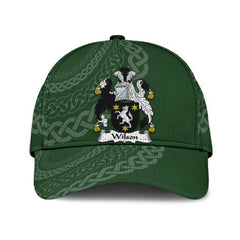 Clan Wilson Coat Of Arms - Irish Family Crest St Patrick's Day Classic CapTN53 Classic Cap - Wilson Coat Of Arms St Patrick's Day Classic Cap Irish Cap   