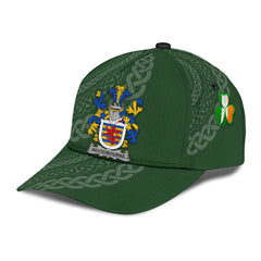 Clan Woodbourne Coat Of Arms - Irish Family Crest St Patrick's Day Classic CapAY64 Classic Cap - Woodbourne Coat Of Arms St Patrick's Day Classic Cap Irish Cap   