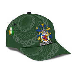 Clan Woodbourne Coat Of Arms - Irish Family Crest St Patrick's Day Classic CapAY64 Classic Cap - Woodbourne Coat Of Arms St Patrick's Day Classic Cap Irish Cap   