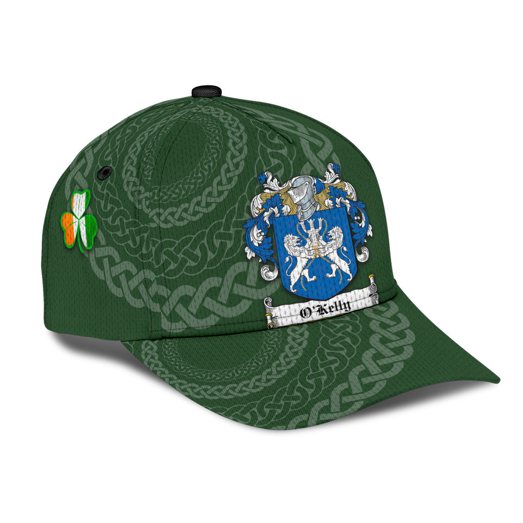 Clan Okelly Coat Of Arms - Irish Family Crest St Patrick's Day Classic CapBQ66 Classic Cap - Okelly Coat Of Arms St Patrick's Day Classic Cap Irish Cap   