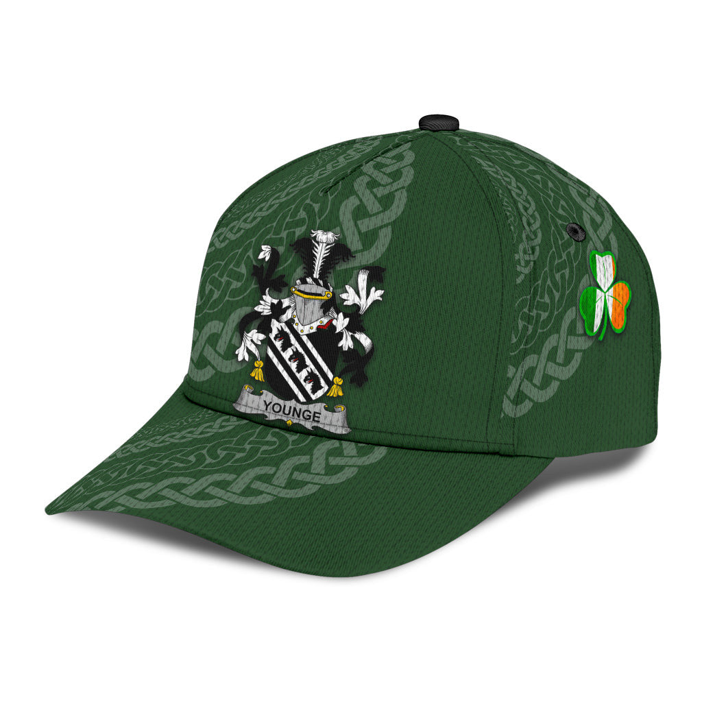 Clan Younge Coat Of Arms - Irish Family Crest St Patrick's Day Classic CapES12 Classic Cap - Younge Coat Of Arms St Patrick's Day Classic Cap Irish Cap   