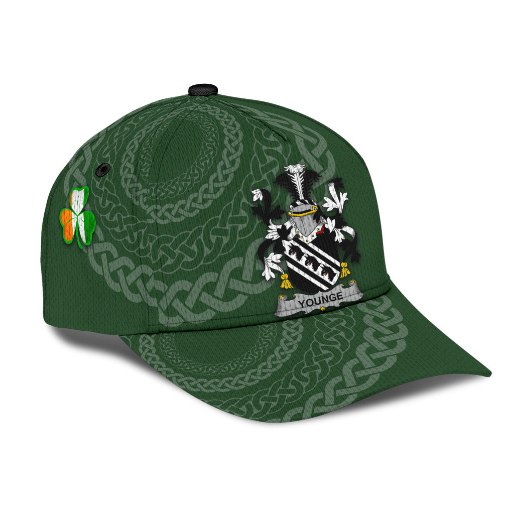 Clan Younge Coat Of Arms - Irish Family Crest St Patrick's Day Classic CapES12 Classic Cap - Younge Coat Of Arms St Patrick's Day Classic Cap Irish Cap   