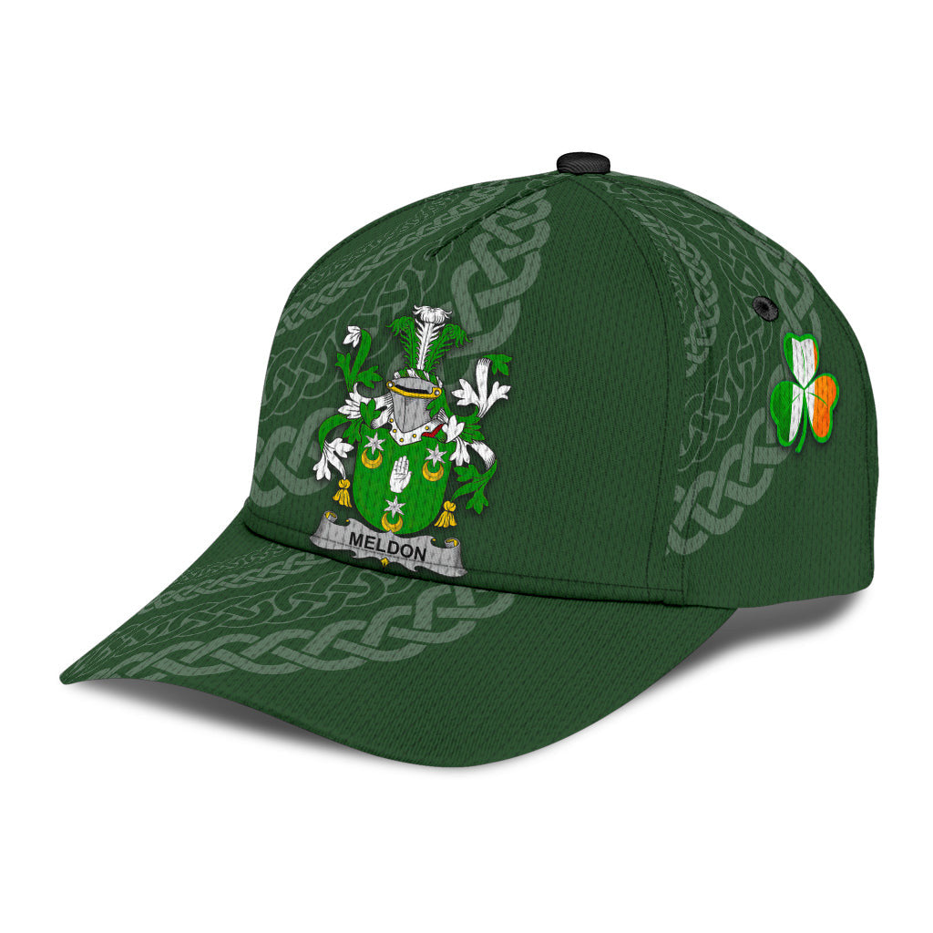 Clan Meldon Coat Of Arms - Irish Family Crest St Patrick's Day Classic CapBX19 Classic Cap - Meldon Coat Of Arms St Patrick's Day Classic Cap Irish Cap   