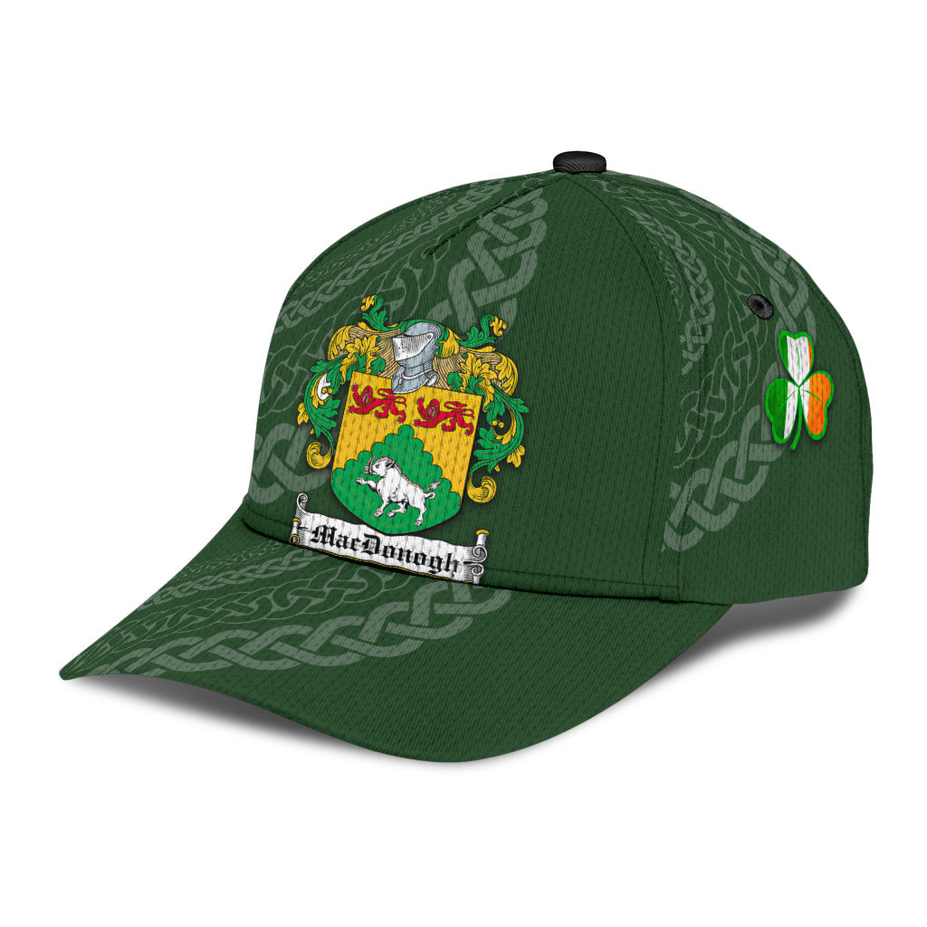 Clan Macdonogh Coat Of Arms - Irish Family Crest St Patrick's Day Classic CapWS50 Classic Cap - Macdonogh Coat Of Arms St Patrick's Day Classic Cap Irish Cap   