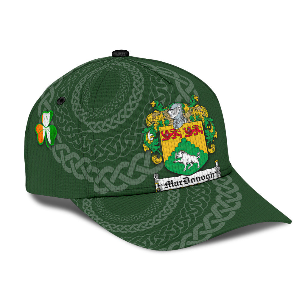 Clan Macdonogh Coat Of Arms - Irish Family Crest St Patrick's Day Classic CapWS50 Classic Cap - Macdonogh Coat Of Arms St Patrick's Day Classic Cap Irish Cap   