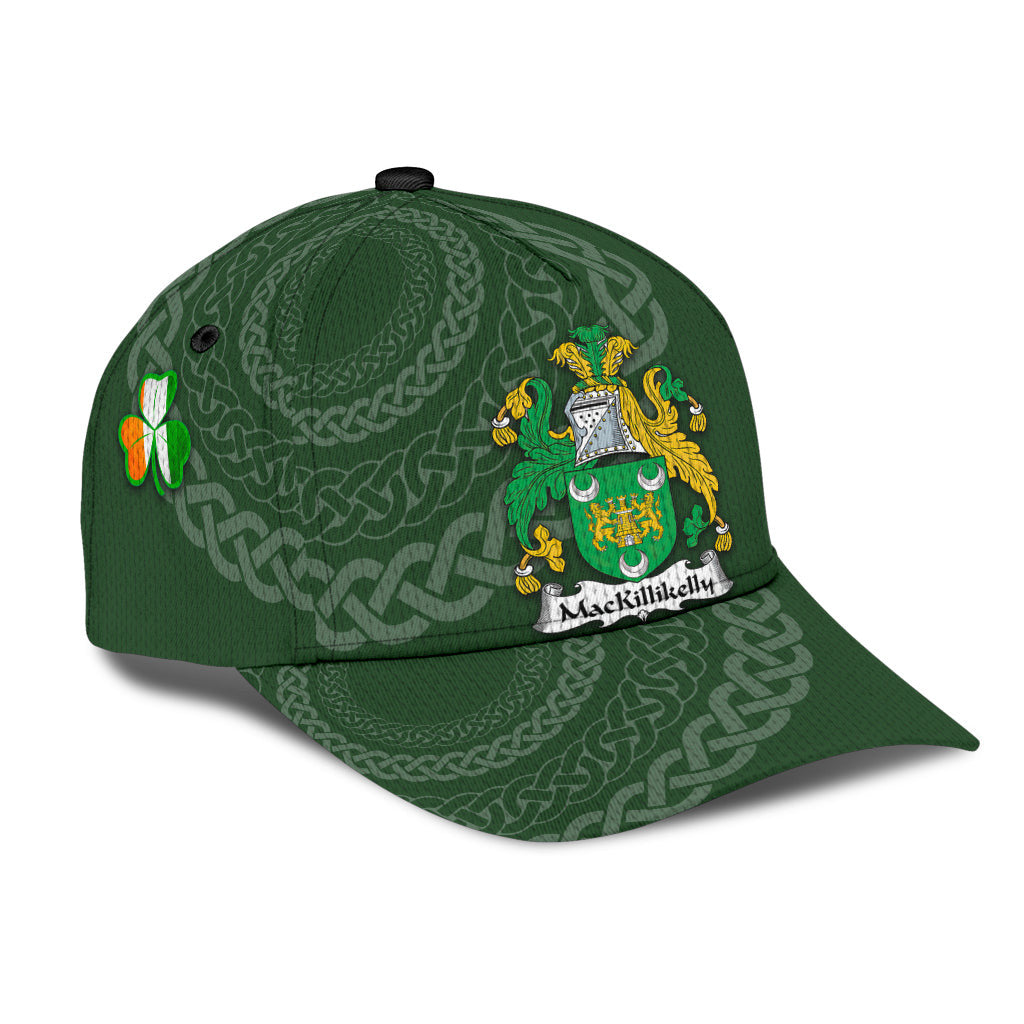 Clan Mackillikelly Coat Of Arms - Irish Family Crest St Patrick's Day Classic CapRN74 Classic Cap - Mackillikelly Coat Of Arms St Patrick's Day Classic Cap Irish Cap   