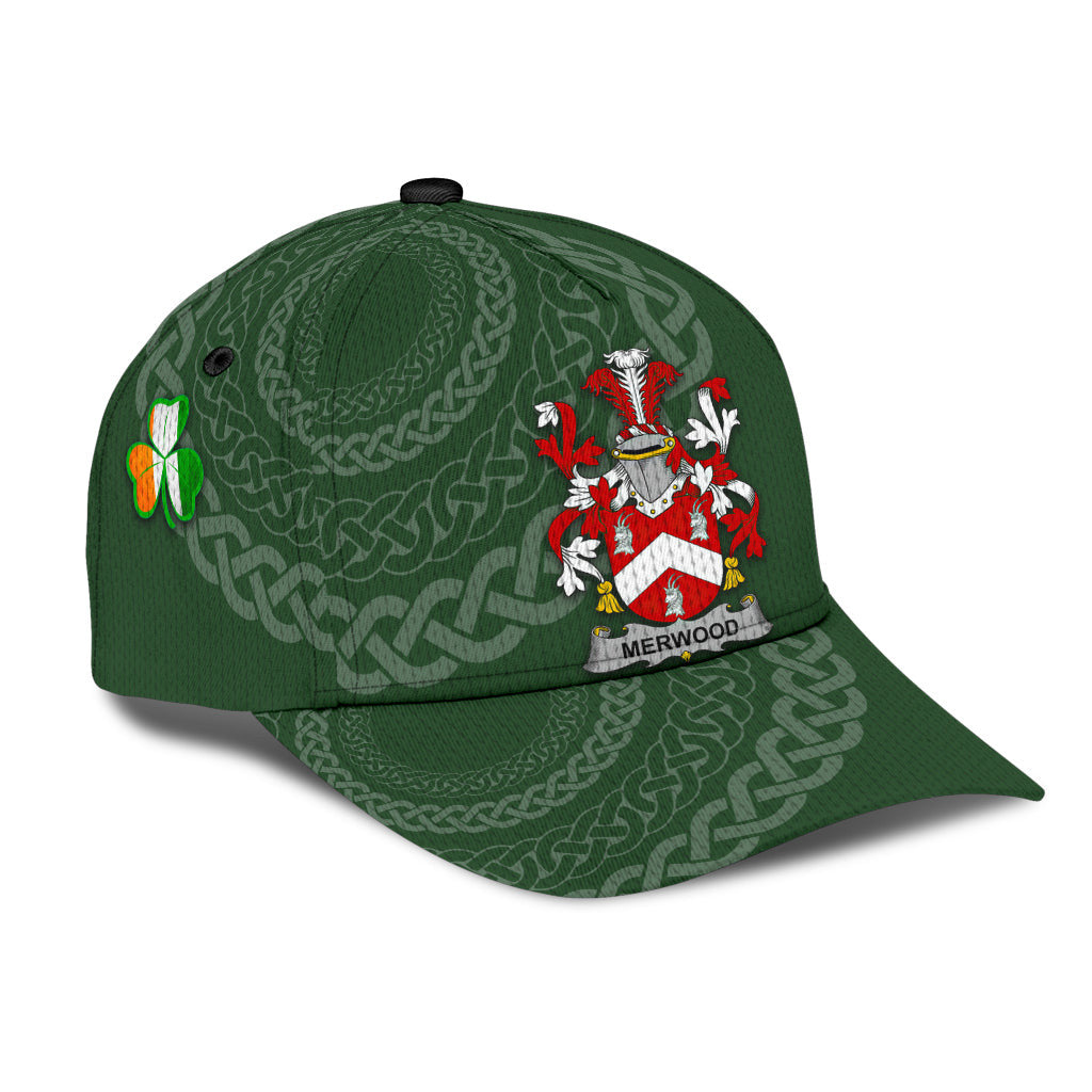 Clan Merwood Coat Of Arms - Irish Family Crest St Patrick's Day Classic CapHL15 Classic Cap - Merwood Coat Of Arms St Patrick's Day Classic Cap Irish Cap   