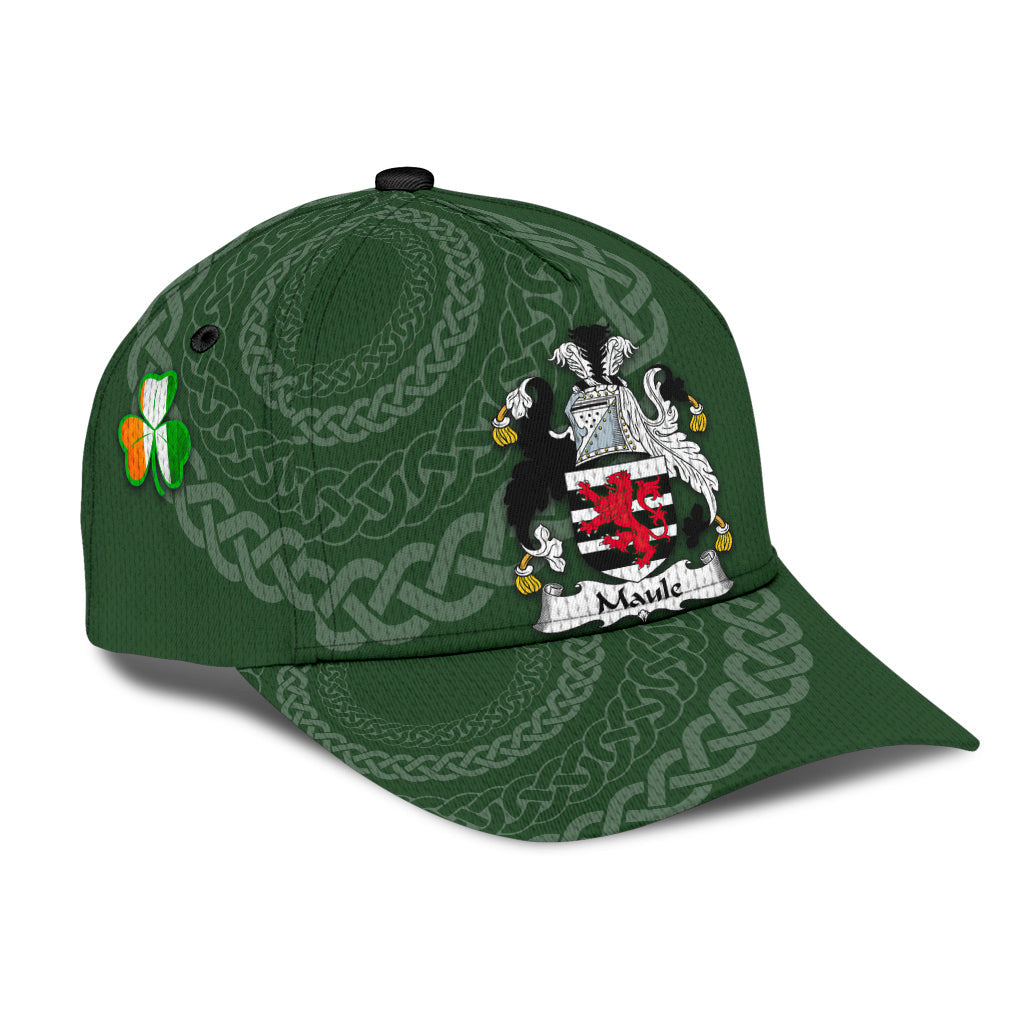 Clan Maule Coat Of Arms - Irish Family Crest St Patrick's Day Classic CapNY37 Classic Cap - Maule Coat Of Arms St Patrick's Day Classic Cap Irish Cap   