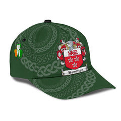 Clan Hamilton Coat Of Arms - Irish Family Crest St Patrick's Day Classic CapCI77 Classic Cap - Hamilton Coat Of Arms St Patrick's Day Classic Cap Irish Cap   