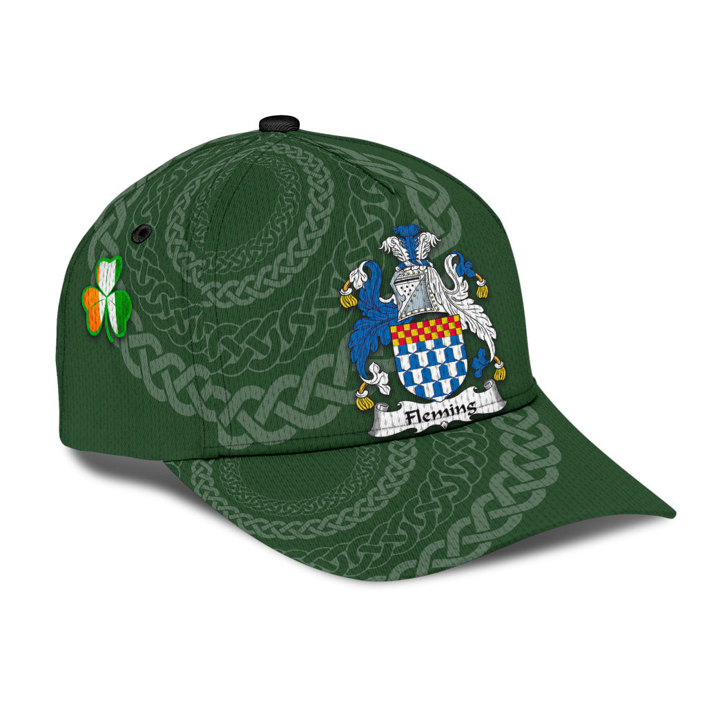 Clan Fleming Coat Of Arms - Irish Family Crest St Patrick's Day Classic CapEN33 Classic Cap - Fleming Coat Of Arms St Patrick's Day Classic Cap Irish Cap   