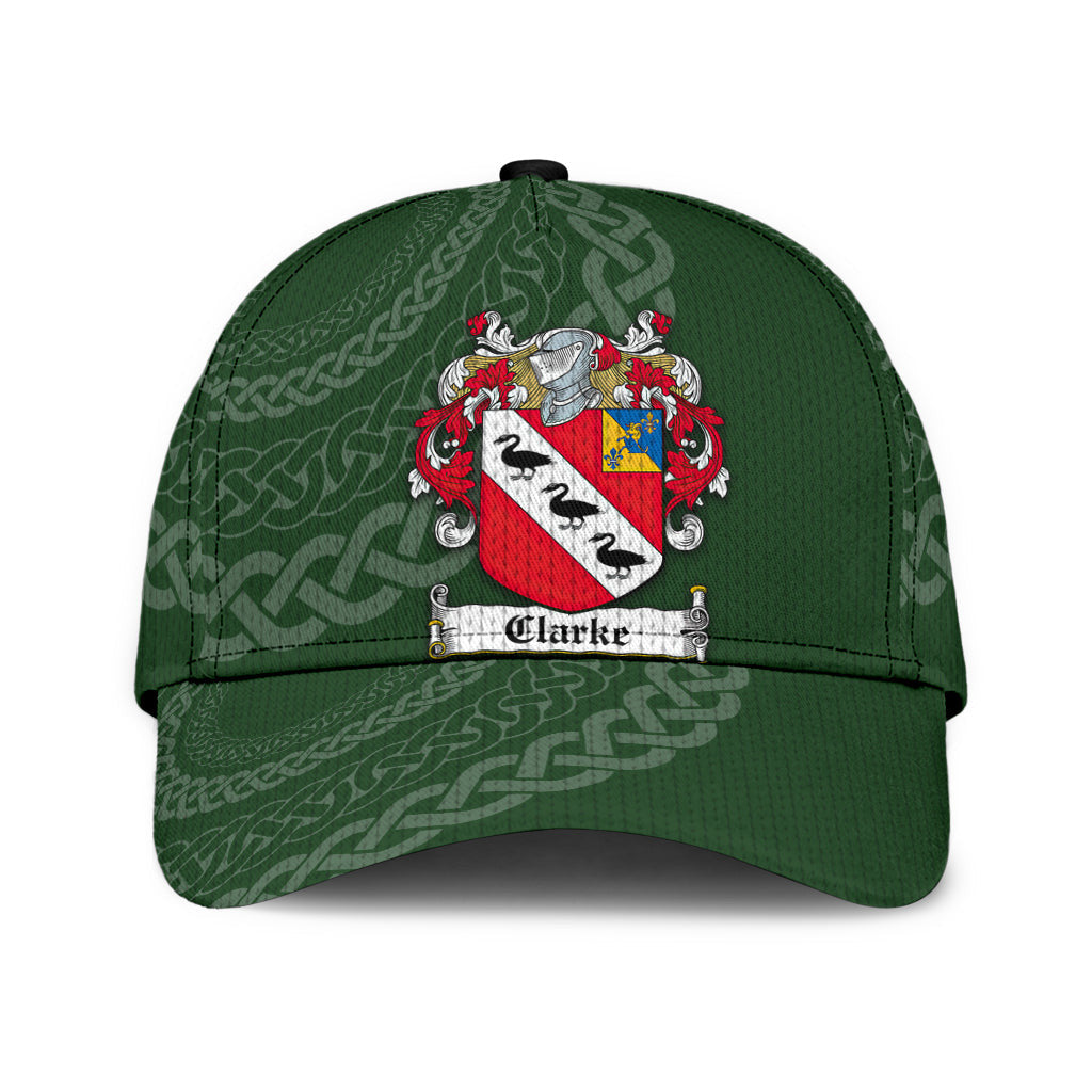 Clan Clarke Coat Of Arms - Irish Family Crest St Patrick's Day Classic CapSM42 Classic Cap - Clarke Coat Of Arms St Patrick's Day Classic Cap Irish Cap   