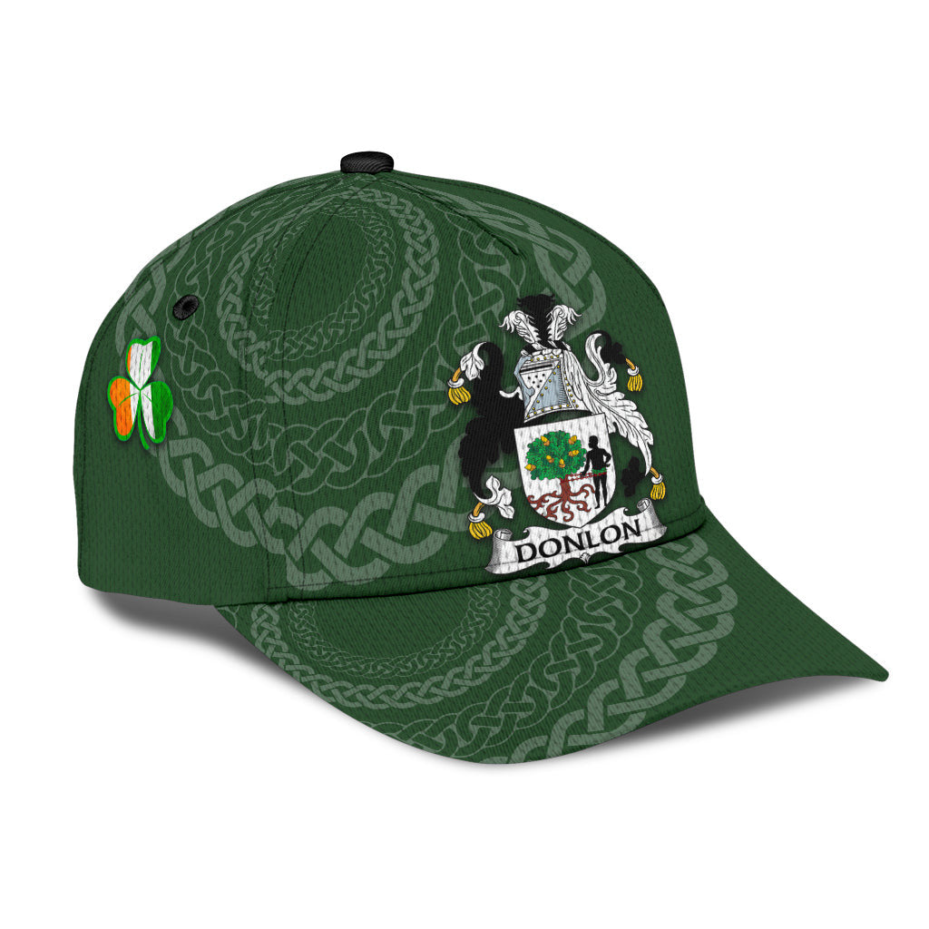 Clan Donlon Coat Of Arms - Irish Family Crest St Patrick's Day Classic CapWO72 Classic Cap - Donlon Coat Of Arms St Patrick's Day Classic Cap Irish Cap   