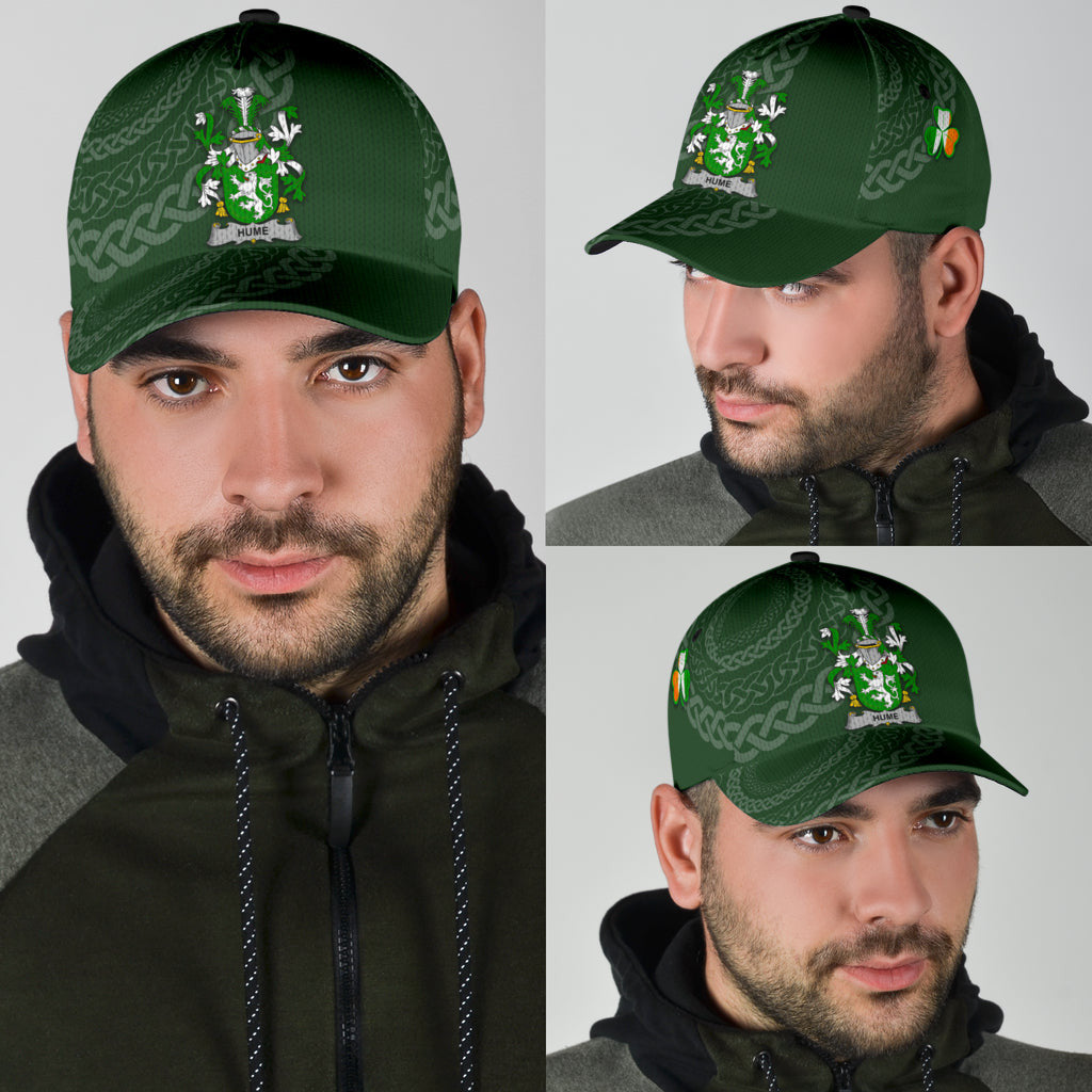 Clan Hume Coat Of Arms - Irish Family Crest St Patrick's Day Classic CapMC81 Classic Cap - Hume Coat Of Arms St Patrick's Day Classic Cap Irish Cap   