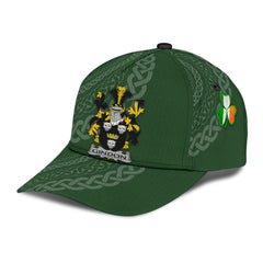 Clan Gindon Coat Of Arms - Irish Family Crest St Patrick's Day Classic CapGK45 Classic Cap - Gindon Coat Of Arms St Patrick's Day Classic Cap Irish Cap   