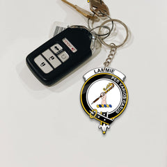 Clan Lammie Tartan Crest Keychain LN87 Clan Lammie Tartan Today   