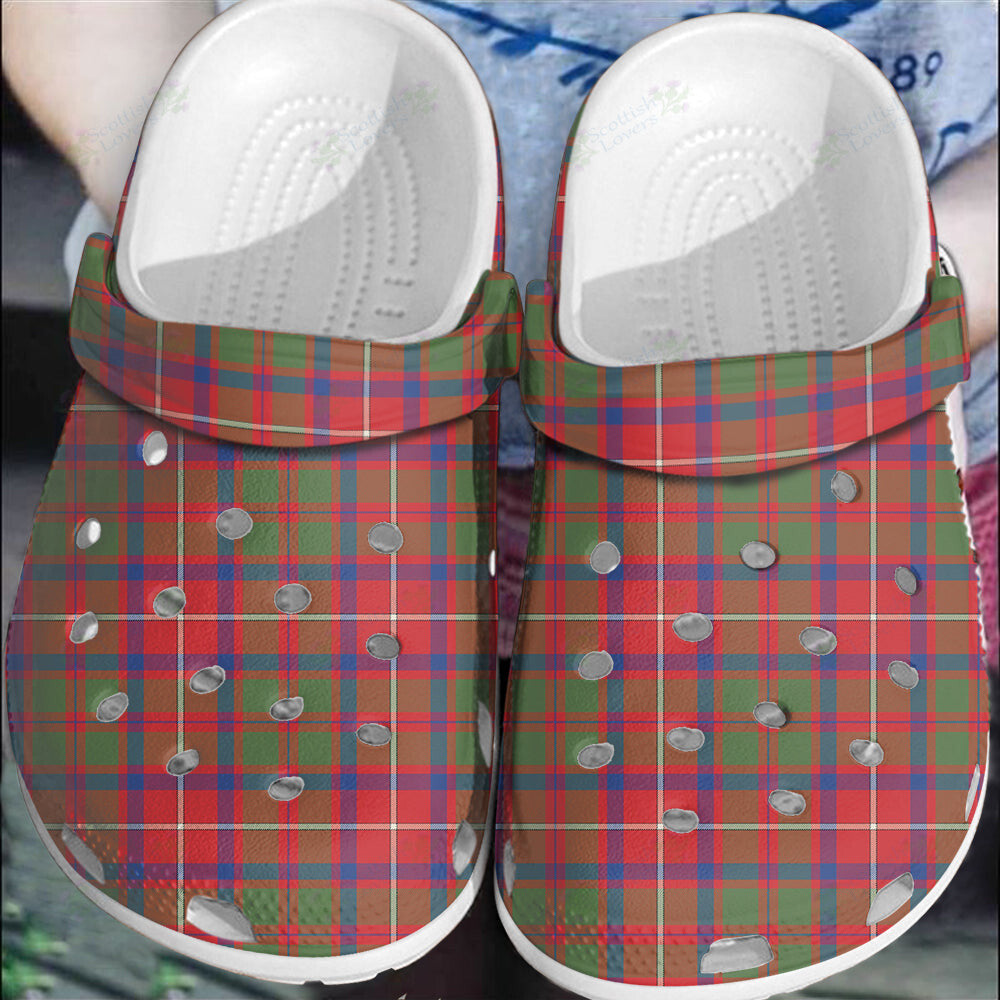 Clan Shaw Red Modern Tartan Clogs Classic VD38 Shaw Red Modern Tartan Tartan Today   