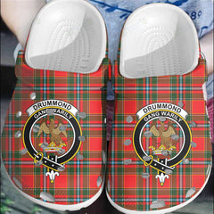 Clan Drummond of Perth Tartan Crest Clogs Classic GX63 Drummond of Perth Tartan Tartan Today   