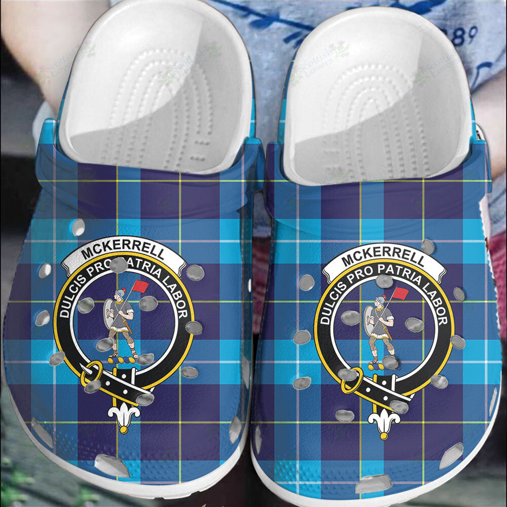 Clan McKerrell Tartan Crest Clogs Classic IN97 McKerrell Tartan Tartan Today   