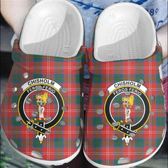 Clan Chisholm Ancient Tartan Crest Clogs Classic AX20 Chisholm Ancient Tartan Tartan Today   