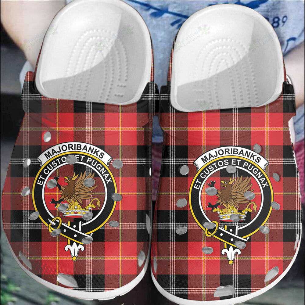 Clan Marjoribanks Tartan Crest Clogs Classic XI69 Marjoribanks Tartan Tartan Today   