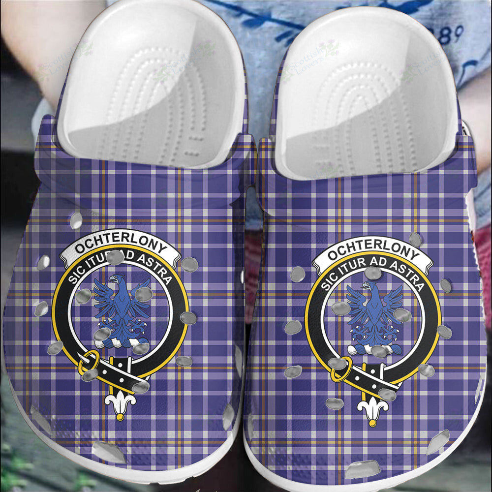 Clan Ochterlony Tartan Crest Clogs Classic HK85 Ochterlony Tartan Tartan Today   