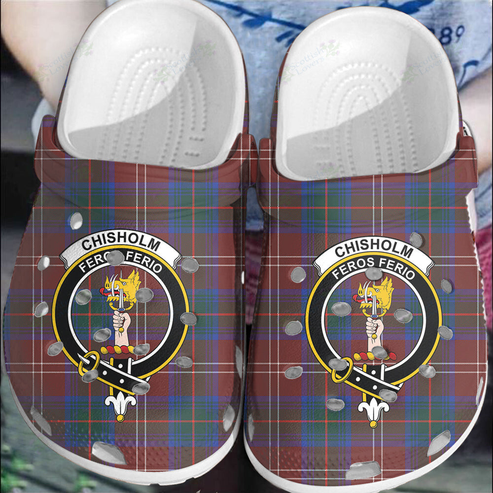 Clan Chisholm Hunting Modern Tartan Crest Clogs Classic OD20 Chisholm Hunting Modern Tartan Tartan Today   