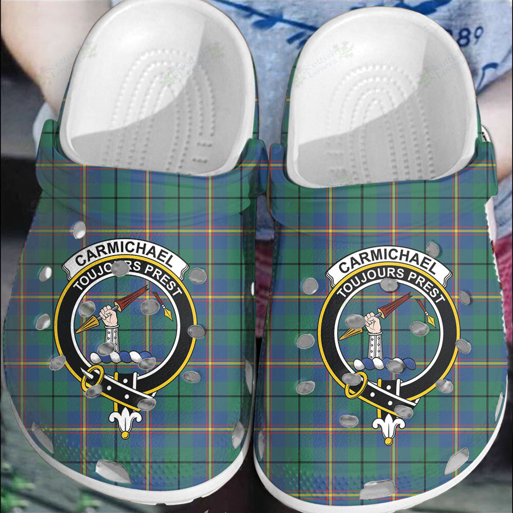 Clan Carmichael Ancient Tartan Crest Clogs Classic IV80 Carmichael Ancient Tartan Tartan Today   