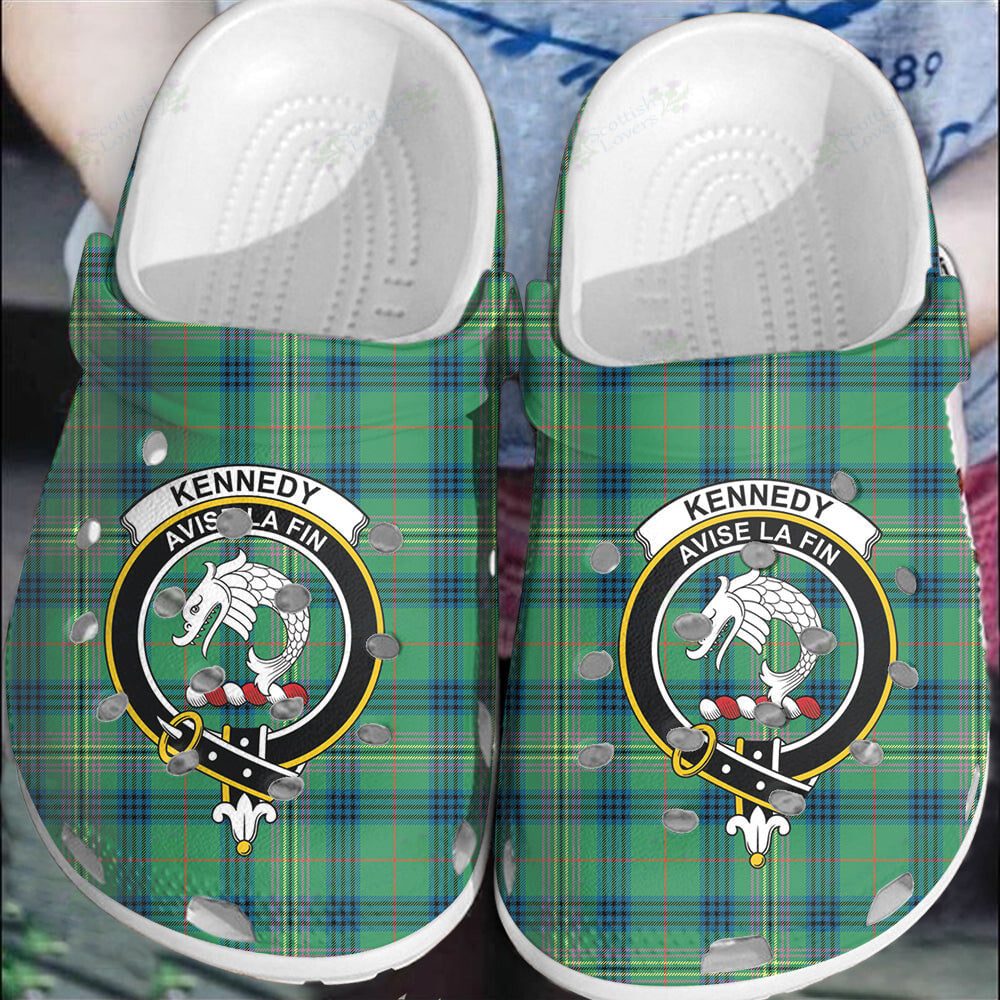 Clan Kennedy Ancient Tartan Crest Clogs Classic HH56 Kennedy Ancient Tartan Tartan Today   