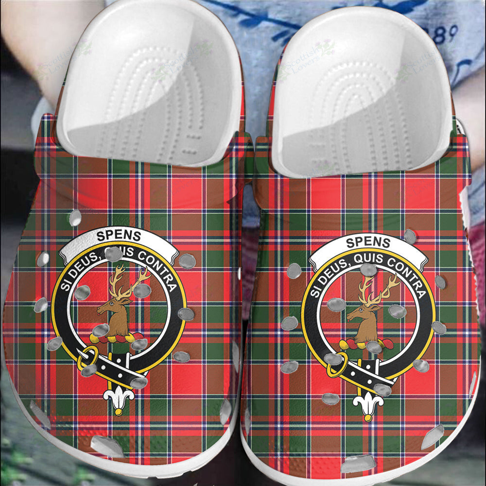 Clan Spens Modern Tartan Crest Clogs Classic EG58 Spens Modern Tartan Tartan Today   