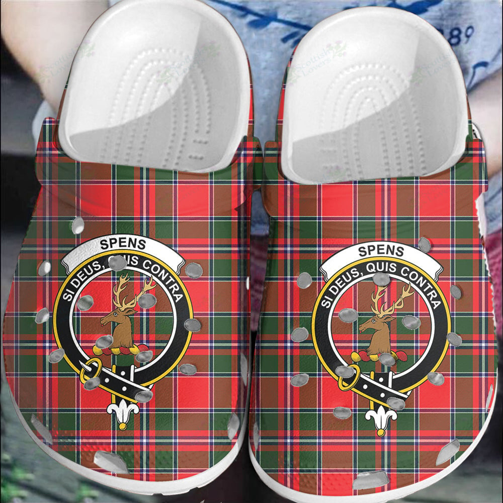 Clan Spens Modern Tartan Crest Clogs Classic WE51 Spens Modern Tartan Tartan Today   