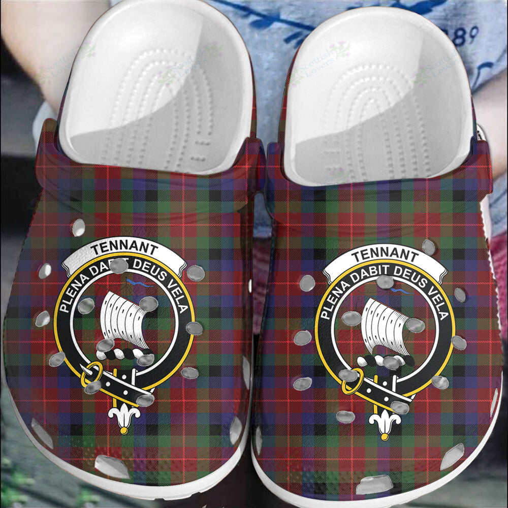 Clan Tennant Tartan Crest Clogs Classic ZQ35 Tennant Tartan Tartan Today   