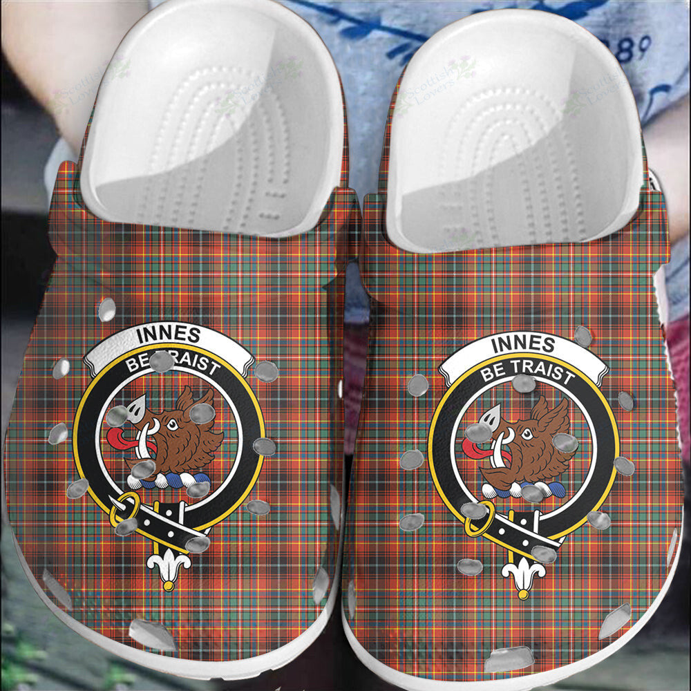 Clan Innes Ancient Tartan Crest Clogs Classic FH28 Innes Ancient Tartan Tartan Today   