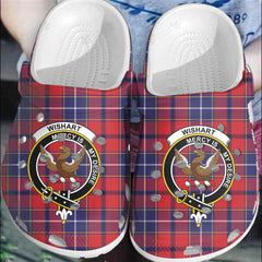 Clan Wishart Dress Tartan Crest Clogs Classic RN26 Wishart Dress Tartan Tartan Today   