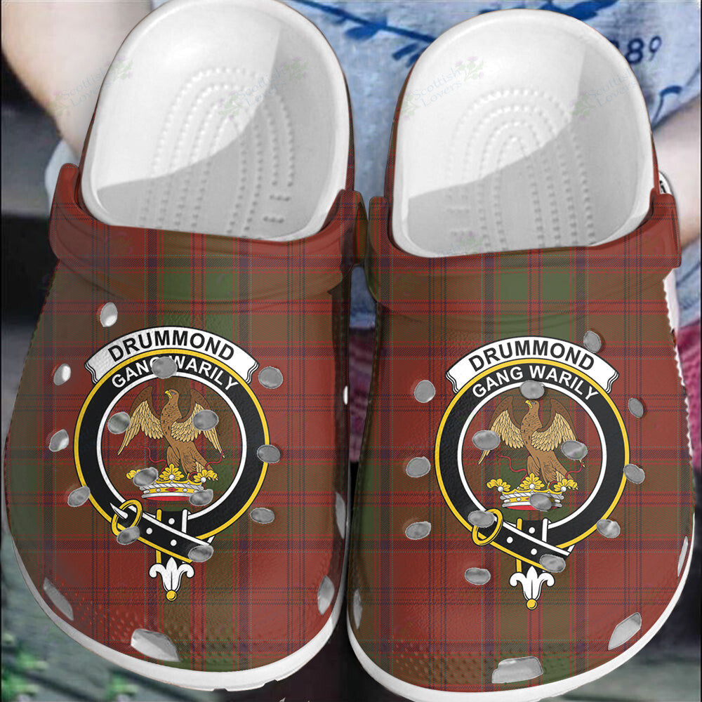 Clan Drummond  Tartan Crest Clogs Classic FO97 Drummond Clan Tartan Tartan Today   