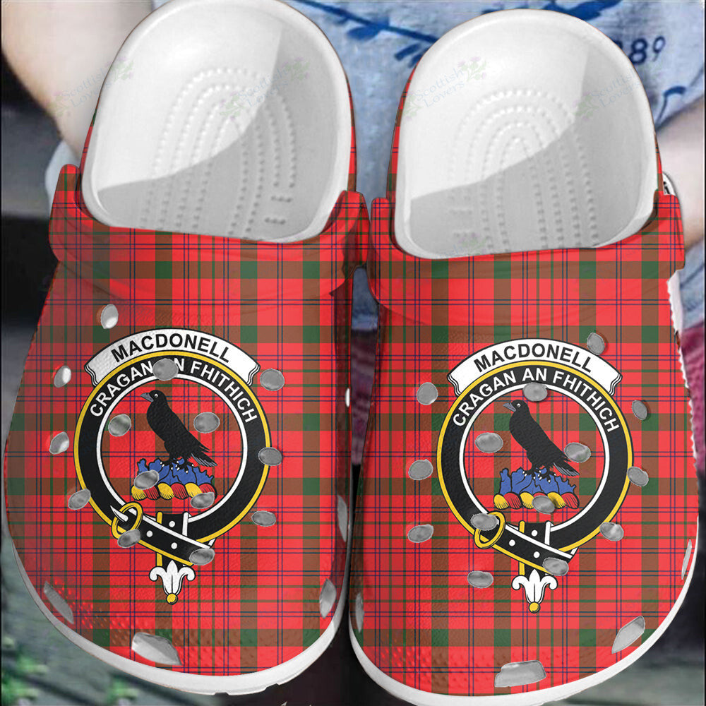 Clan MacDonnell of Keppoch Modern Tartan Crest Clogs Classic FG83 MacDonnell of Keppoch Modern Tartan Tartan Today   