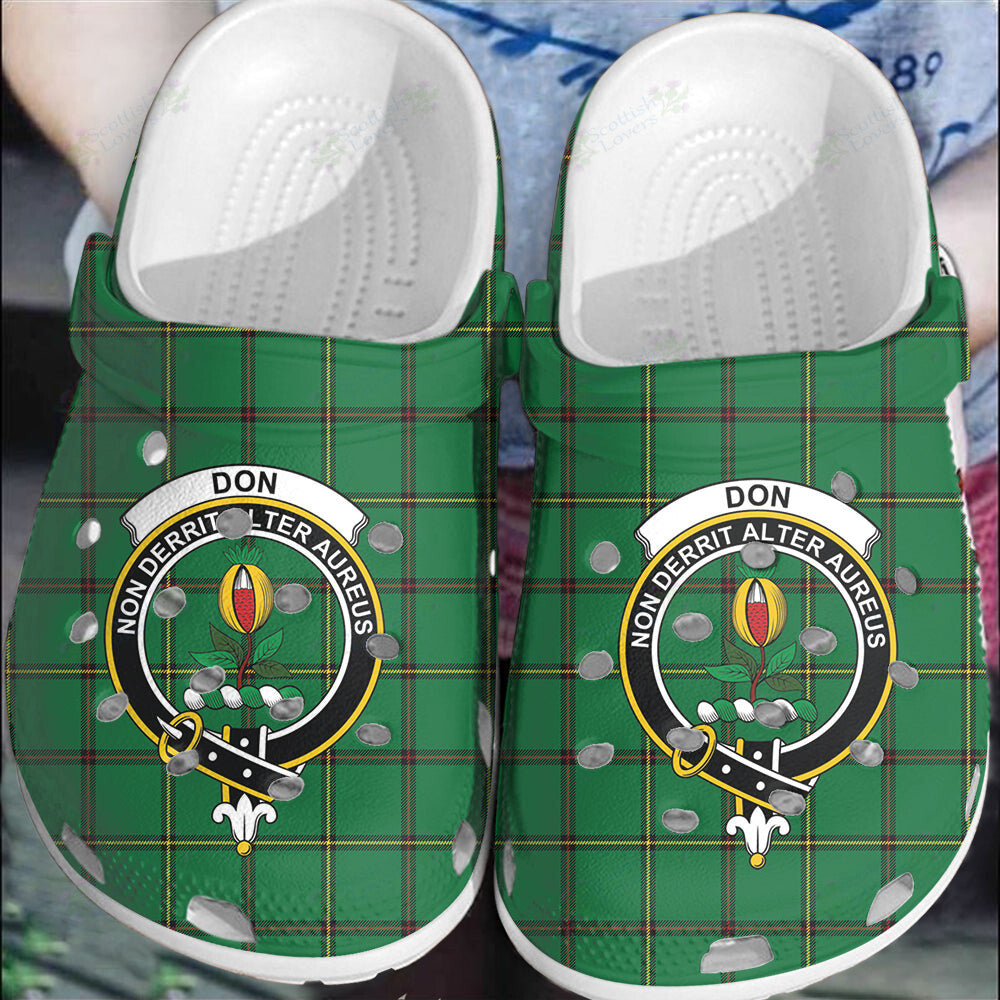 Clan Don (Tribe-of-Mar) Tartan Crest Clogs Classic OF65 Don (Tribe-of-Mar) Tartan Tartan Today   