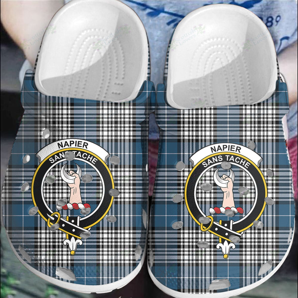 Clan Napier Modern Tartan Crest Clogs Classic BA91 Napier Modern Tartan Tartan Today   