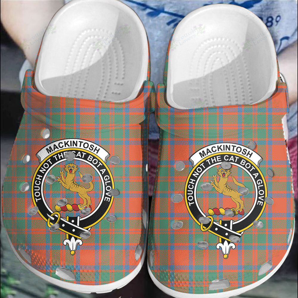 Clan MacKintosh Ancient Tartan Crest Clogs Classic VI48 MacKintosh Ancient Tartan Tartan Today   