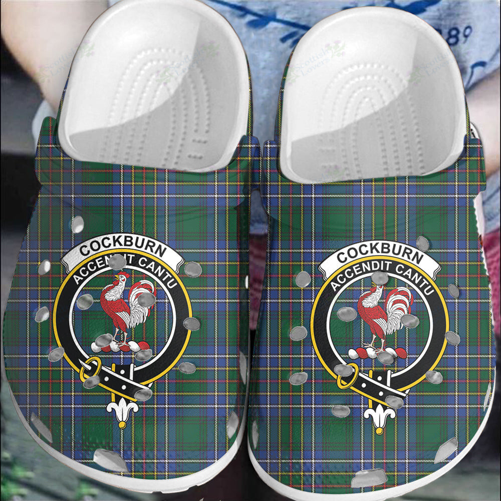 Clan Cockburn Ancient Tartan Crest Clogs Classic LL69 Cockburn Ancient Tartan Tartan Today   