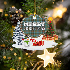 Clan Walkinshaw "Merry Christmas" Tartan Acrylic Ornament YK13 Walkinshaw Tartan Tartan Christmas   