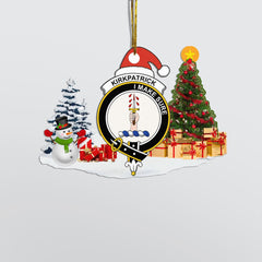 Clan Kirkpatrick Crest Tartan Acrylic Christmas Ornament TO34 Kirkpatrick Tartan Tartan Christmas   