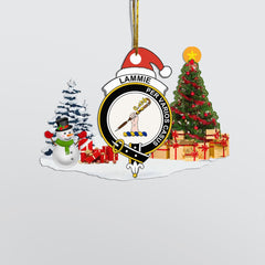 Clan Lammie Crest Tartan Acrylic Christmas Ornament WG34 Lammie Tartan Tartan Christmas   