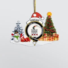 Clan Kincaid Crest Tartan Acrylic Christmas Ornament IM16 Kincaid Tartan Tartan Christmas   