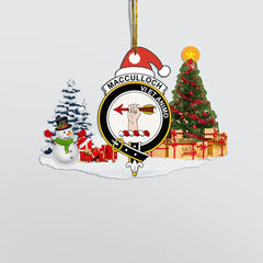 Clan MacCulloch (McCulloch) Crest Tartan Acrylic Christmas Ornament OC46 MacCulloch (McCulloch) Tartan Tartan Christmas   