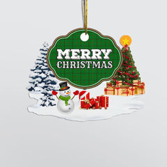 Clan Don (Tribe-of-Mar) "Merry Christmas" Tartan Acrylic Ornament HI52 Don (Tribe-of-Mar) Tartan Tartan Christmas   