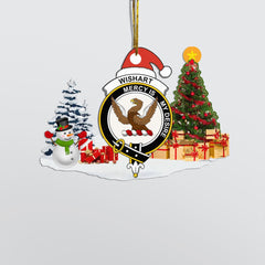 Clan Wishart Crest Tartan Acrylic Christmas Ornament JT99 Wishart Tartan Tartan Christmas   