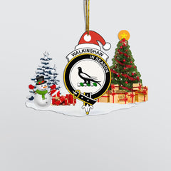 Clan Walkinshaw Crest Tartan Acrylic Christmas Ornament AY55 Walkinshaw Tartan Tartan Christmas   