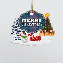 Clan Cooper Ancient  "Merry Christmas" Tartan Acrylic Ornament XG27 Cooper Ancient Tartan Tartan Christmas   