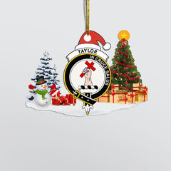 Clan Taylor (or Tailyour) Crest Tartan Acrylic Christmas Ornament AO81 Taylor (or Tailyour) Tartan Tartan Christmas   