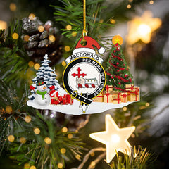 Clan MacDonald of Sleat Crest Tartan Acrylic Christmas Ornament CZ59 MacDonald of Sleat Tartan Tartan Christmas   